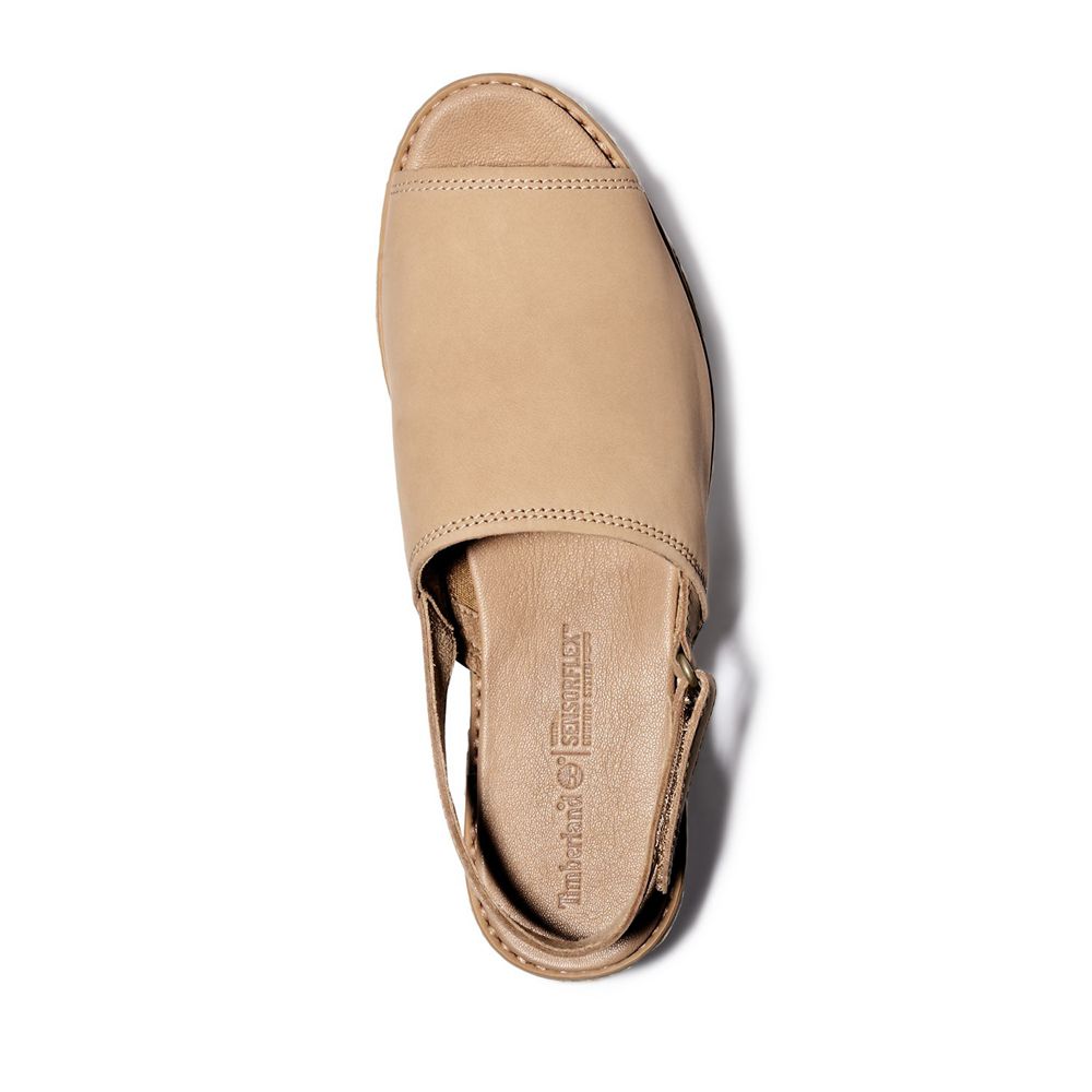 Sandalias Timberland Mujer Emerson Point Peep-Toe Marrones - Chile DIX-739641